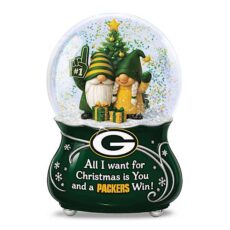 Green Bay Packers Musical Christmas Glitter Globe