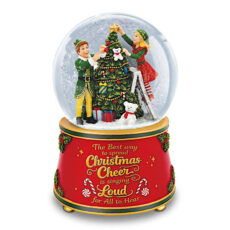 ELF Glitter Globe Plays Santa Claus Is Comin' To Town